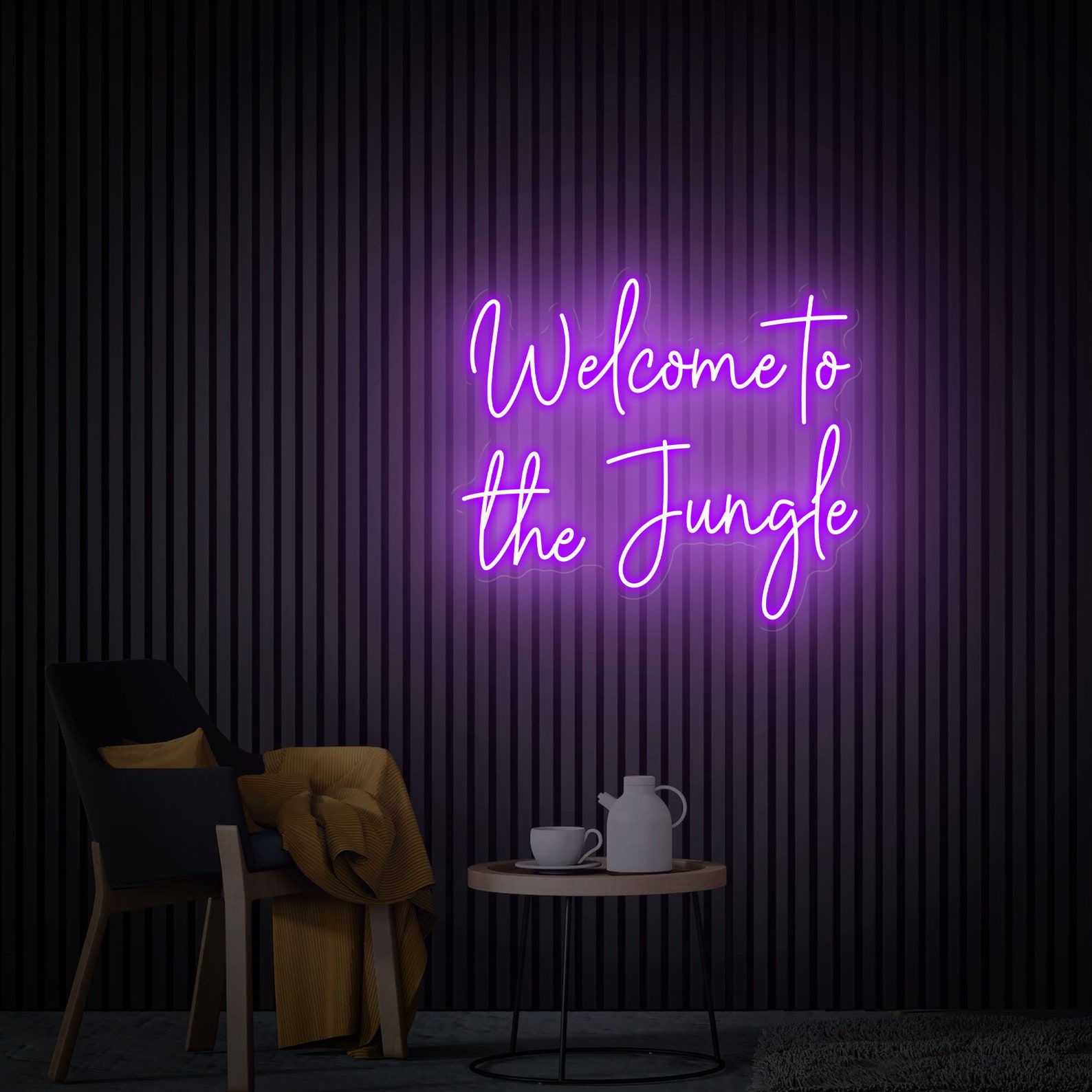 Welcome To The Jungle Neon Sign Custom Led Sign Room Wall Art Man Cave Neon Home Decor Bar Neon Sign Birthday Personalized Gift