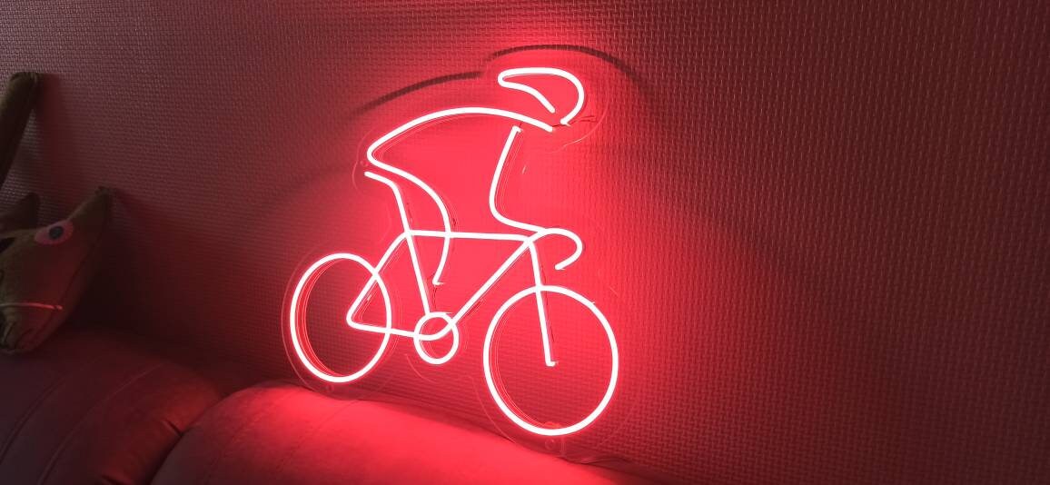 Bicycle Led Neon Sign, Bedroom Kids Decorating Ideas, Home Led Interior Design