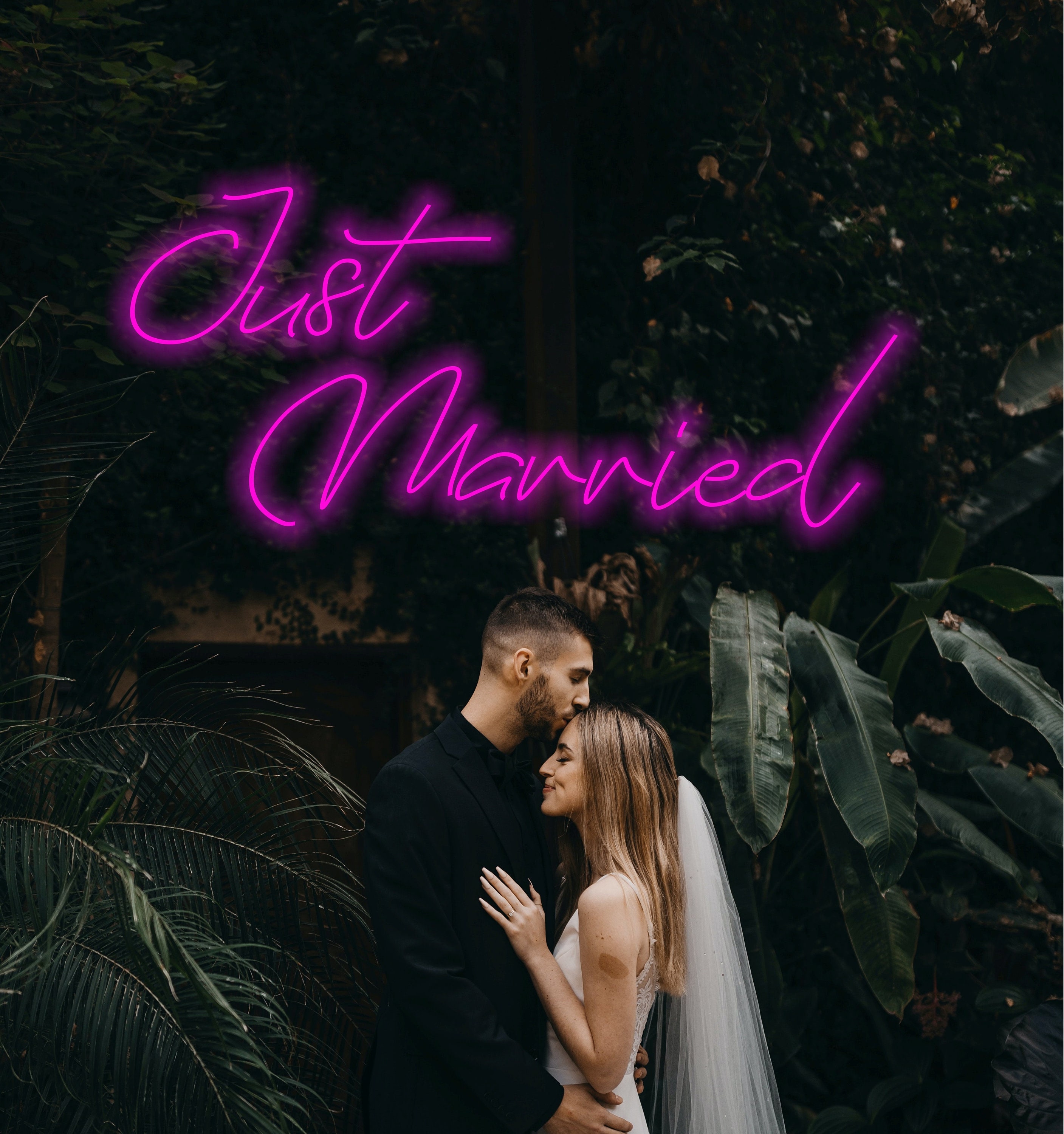Just Married Wedding Neon Sign, Just Married Wedding Led Light Decor, Neon Glow To Your Wedding Reception, Wedding Decor, Custom Neon Sign