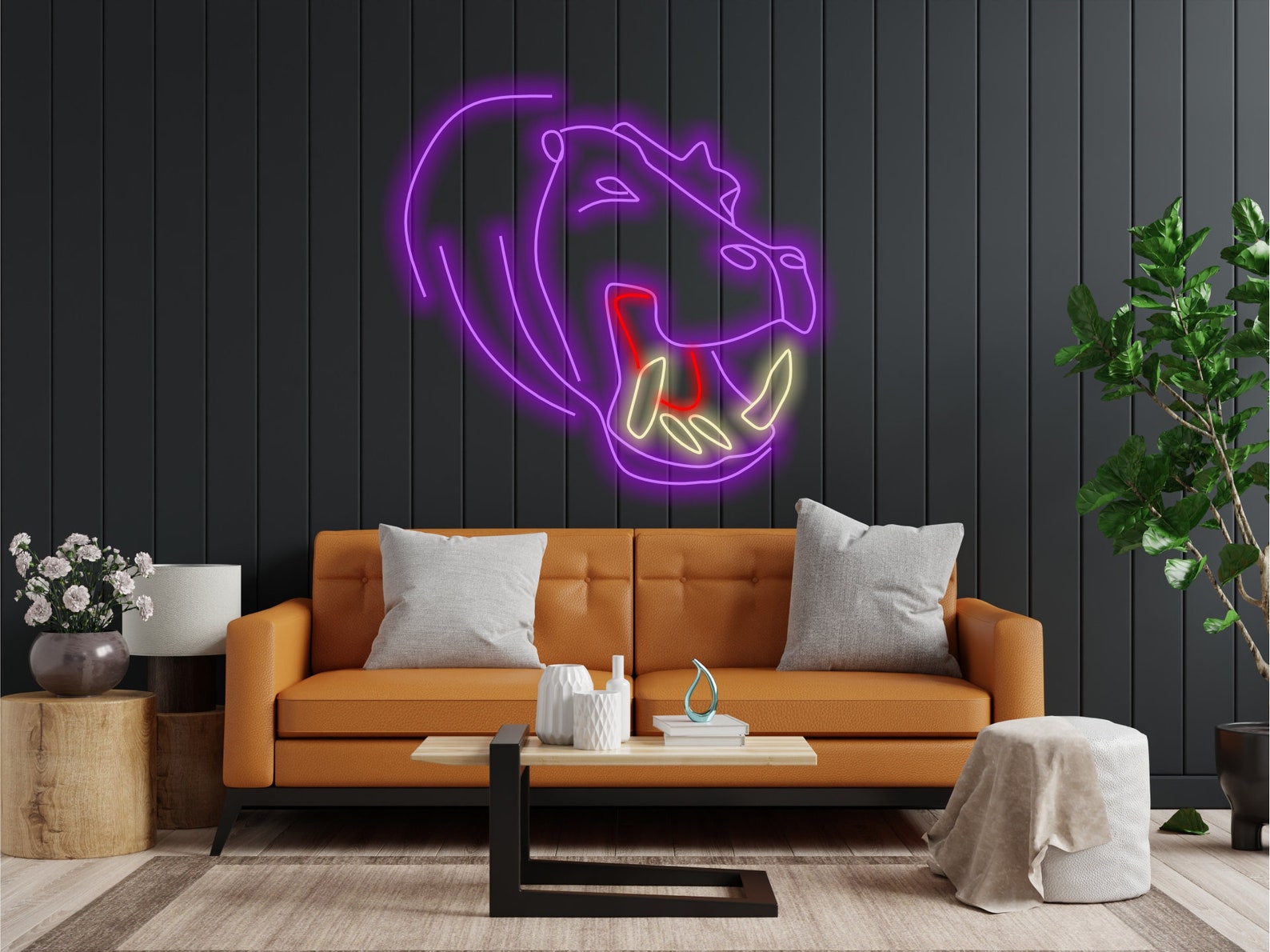 Hippopotamus Neon Sign, Neon Hippo Sign, Neon Head Hippo Sign, Hippo Neon Art, Hippopotamus Light Sign, Hippo Led Sign