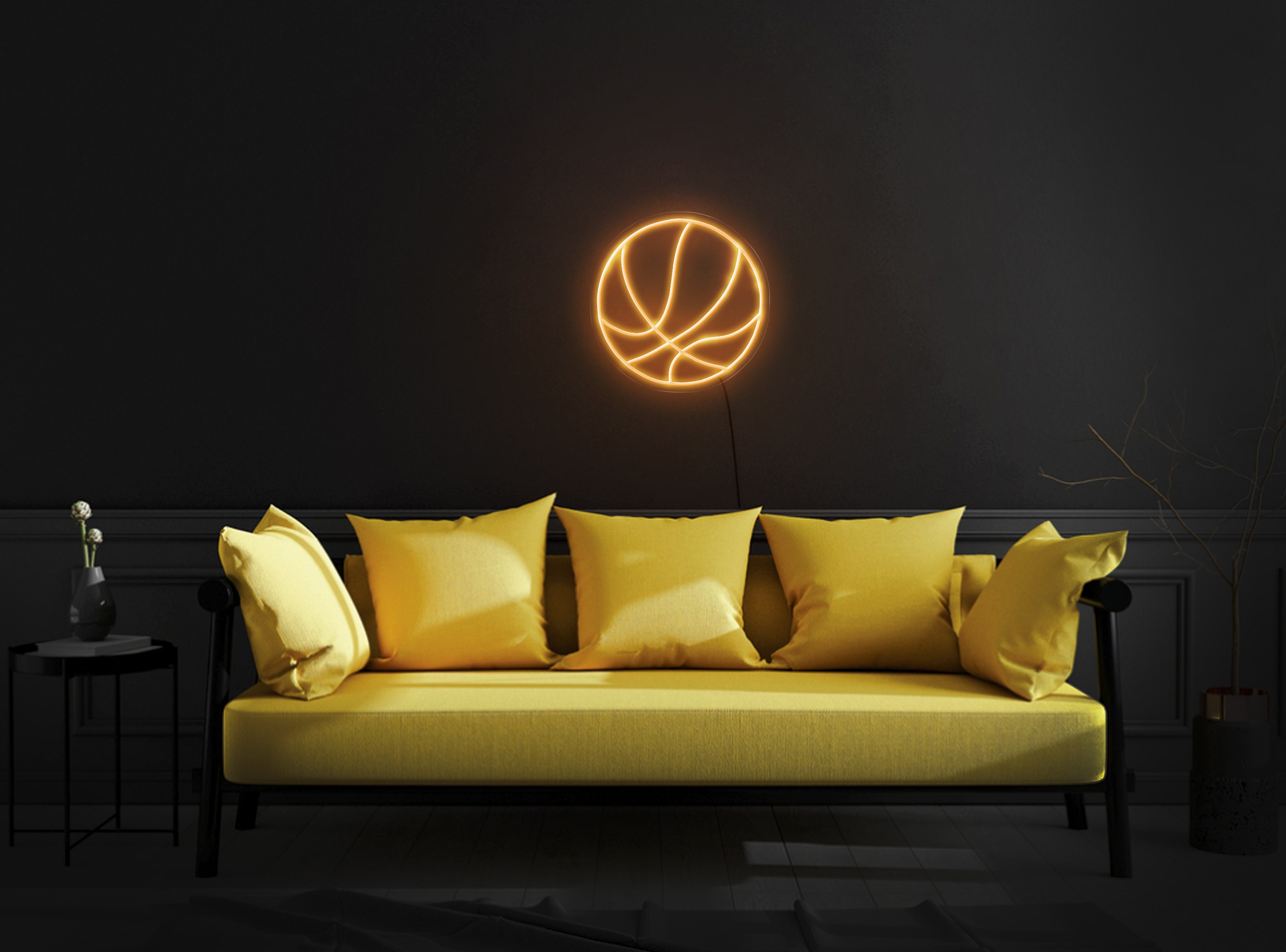 Basketball Neon Sign, Basketball Neon Light, Basketball Sign, Neon Sign Wall Art, Neon Sign Wall Decor