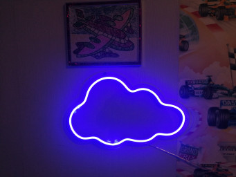 Cloud Neon Sign, Kids Room Led Decor, Kids Night Light, Room Decor Neon Sign, Bedroom Neon Sign
