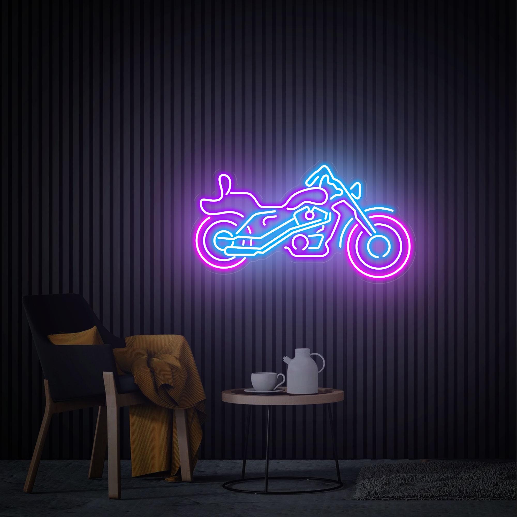 Motorcycle Neon Sign, Custom Motorcycle Neon Retro Light, Motorcycle Decor Wall Decor Gift for Dad Home Garage Deocr, Motorcycle Neon Art