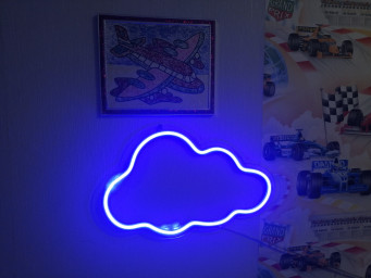 Cloud Neon Sign, Kids Room Led Decor, Kids Night Light, Room Decor Neon Sign, Bedroom Neon Sign