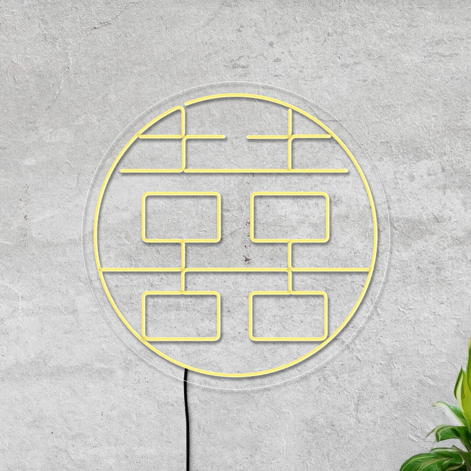 Chinese Double Happiness Neon Sign, Chinese Characters Neon Sign, Wedding Neon Sign Decor, Engagement Neon Decor, Chinese Characters Decor