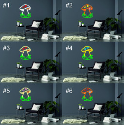 Mushroom - Neon Light Sign, Mushroom Lamp, Mushroom Decor, Mushroom Neon Gift