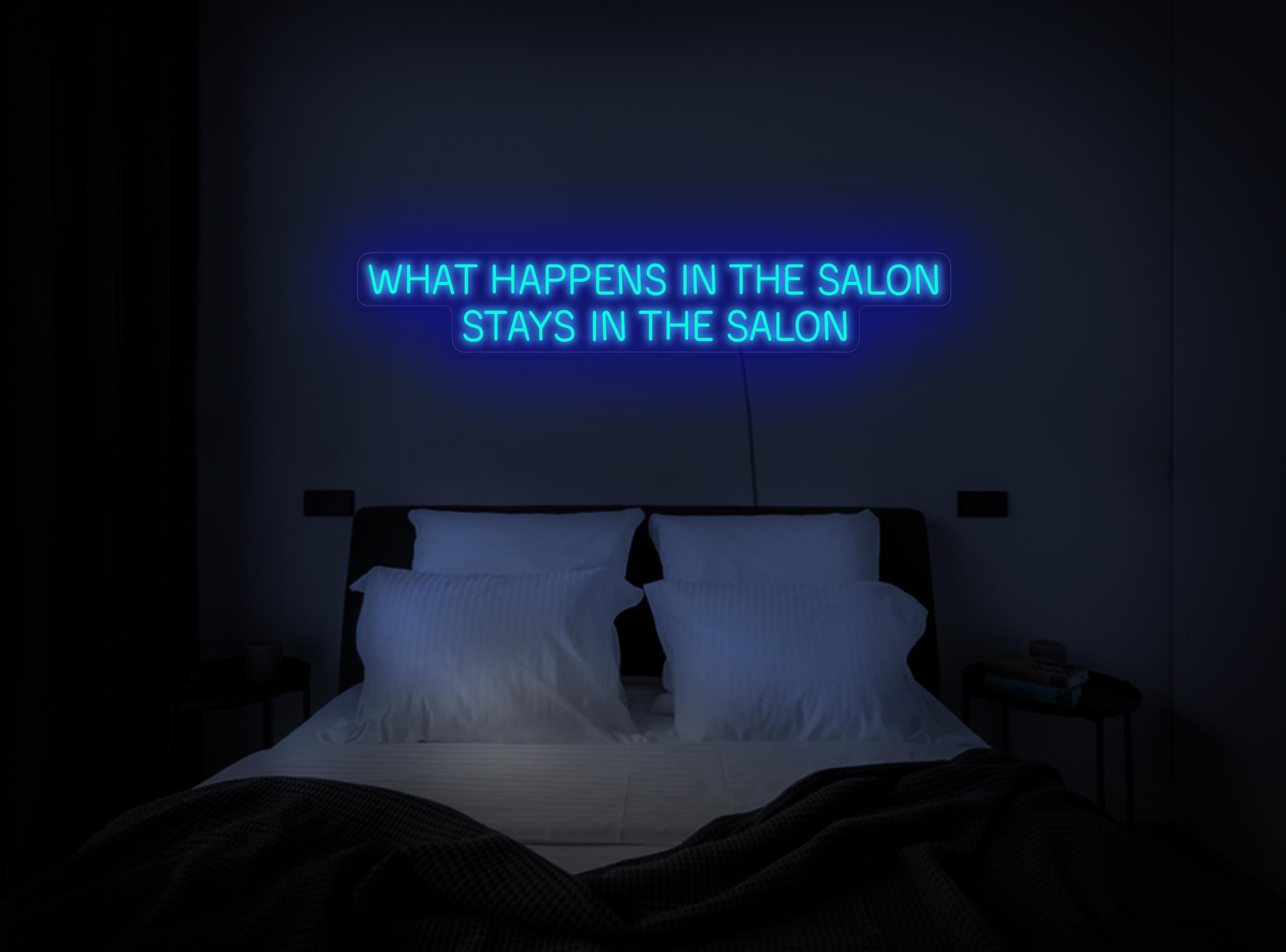 What Happens In The Salon Stays In The Salon Neon Sign, Beauty Salon Neon Sign, Spa Salon Sign, Studio Neon Sign, Beauty Salon Art Decor