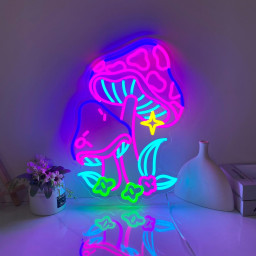 Mushroom Neon Sign, Colorful Mushroom Led Light Sign, Neon Wall Art, Bedroom Neon Sign, Aesthetic Cool Bar Wall Hangings Funny Party Decor