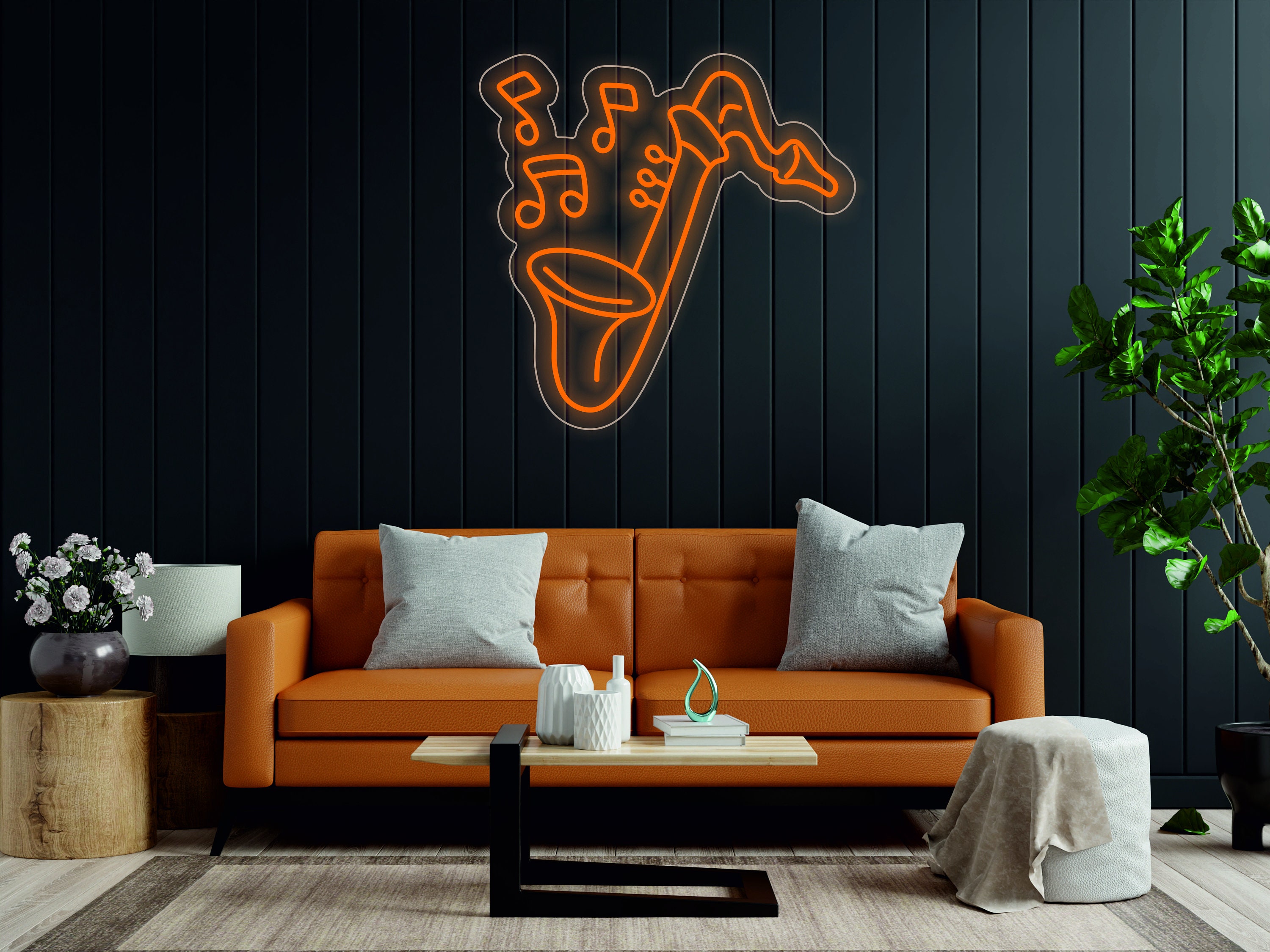Saxophone Neon Sign, Music Jazz - Led Light Neon Sign