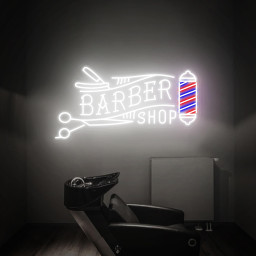 Barber Shop Neon Sign, Scissors Led Sign, Hair Salon Decor, Barber Shop Logo Sign, Custom Neon Sign for Business, Welcome Sign Neon Art