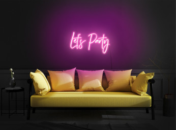 Let's Party Neon Sign, Let's Party Led Sign, Lets Party Light Up Sign, Lets Party Neon Light, Lets Party Led Sign, Neon Wall Light