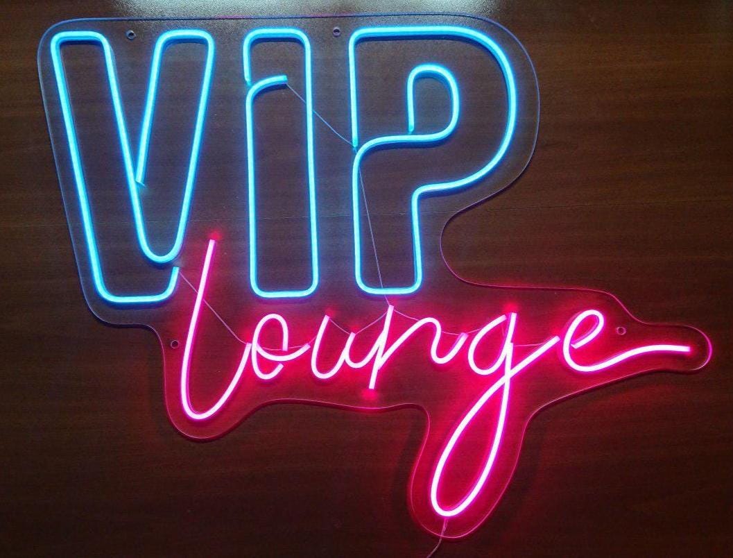 VIP Lounge Neon Sign, Vip Lounge Sign, Vip Neon Sign, Lounge Neon Sign, Club Neon Sign, Restaurant Neon Sign, VIP Room Sign, Bar Neon Sign