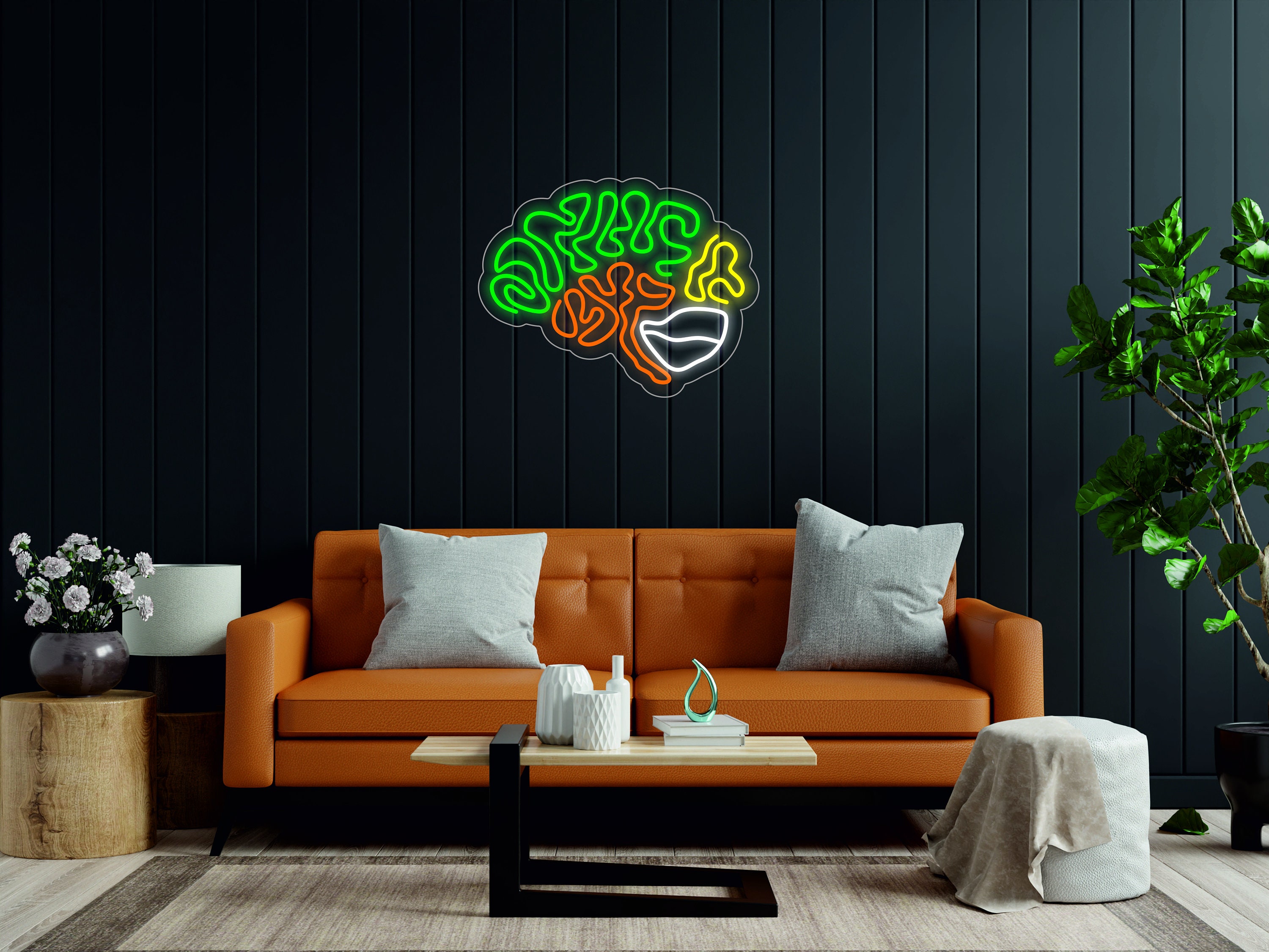 Human Brain - Led Light Neon Sign, Lamp Decor For Wall Human Brain