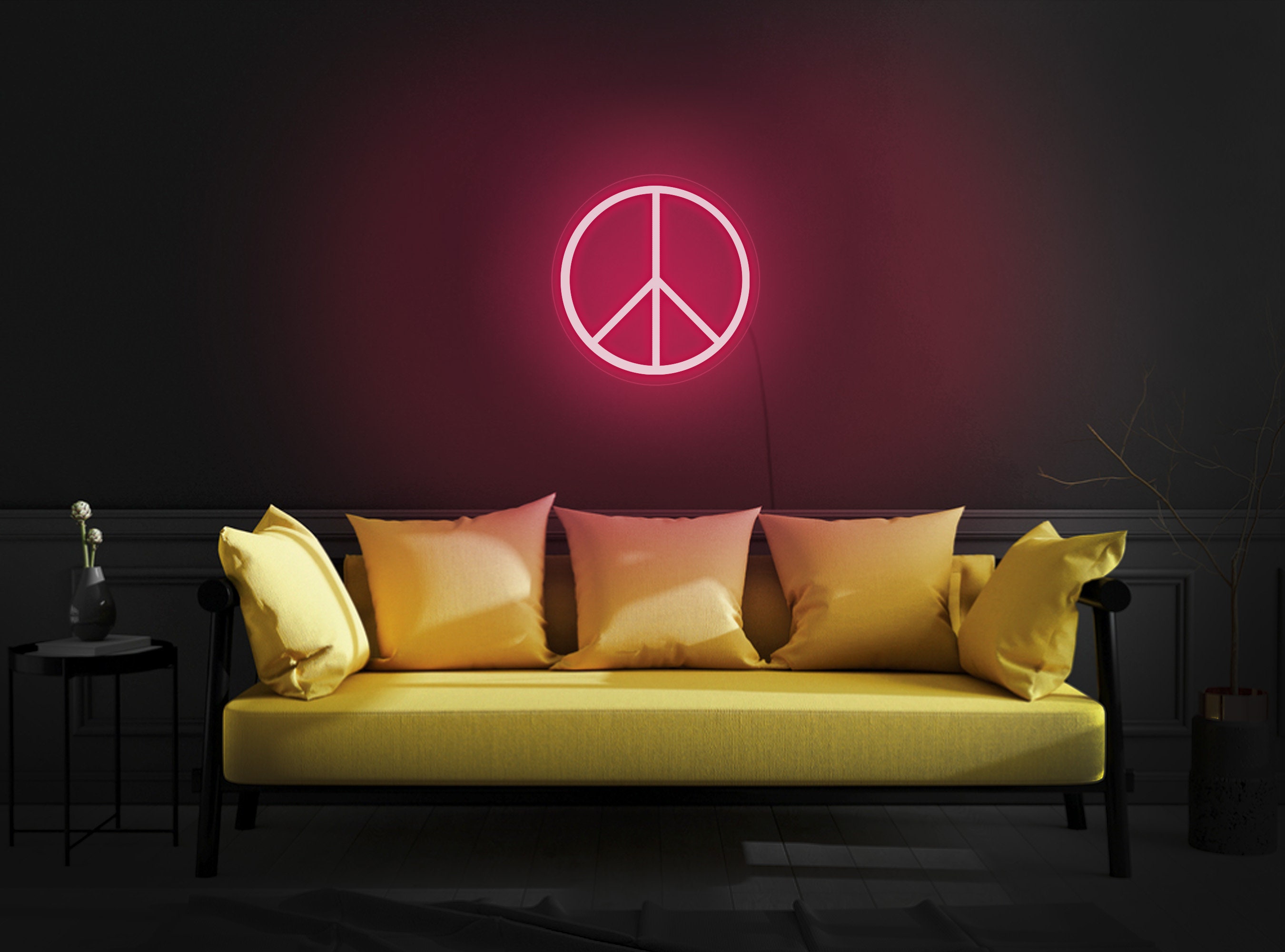 Peace Neon Sign, Peace Led Sign, Peace Light Sign, Peace Wall Decor, Peace Wall Art, Neon Sign Bedroom, Neon Sign Wall Decor