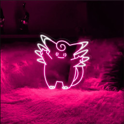 Pokemon Clefable Neon Signs