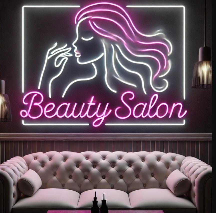 Neon Sign For Beauty Salon, Neon Sign For Beauty Salon, Neon Sign For Barbershop, Women Salon Neon Sign