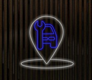Car Workshop Neon Sign, Motor Vehicle Station Neon Sign, Auto Repair Shop Neon Sign, Vehicle Service Station Neon Sign, Garage Neon Sign