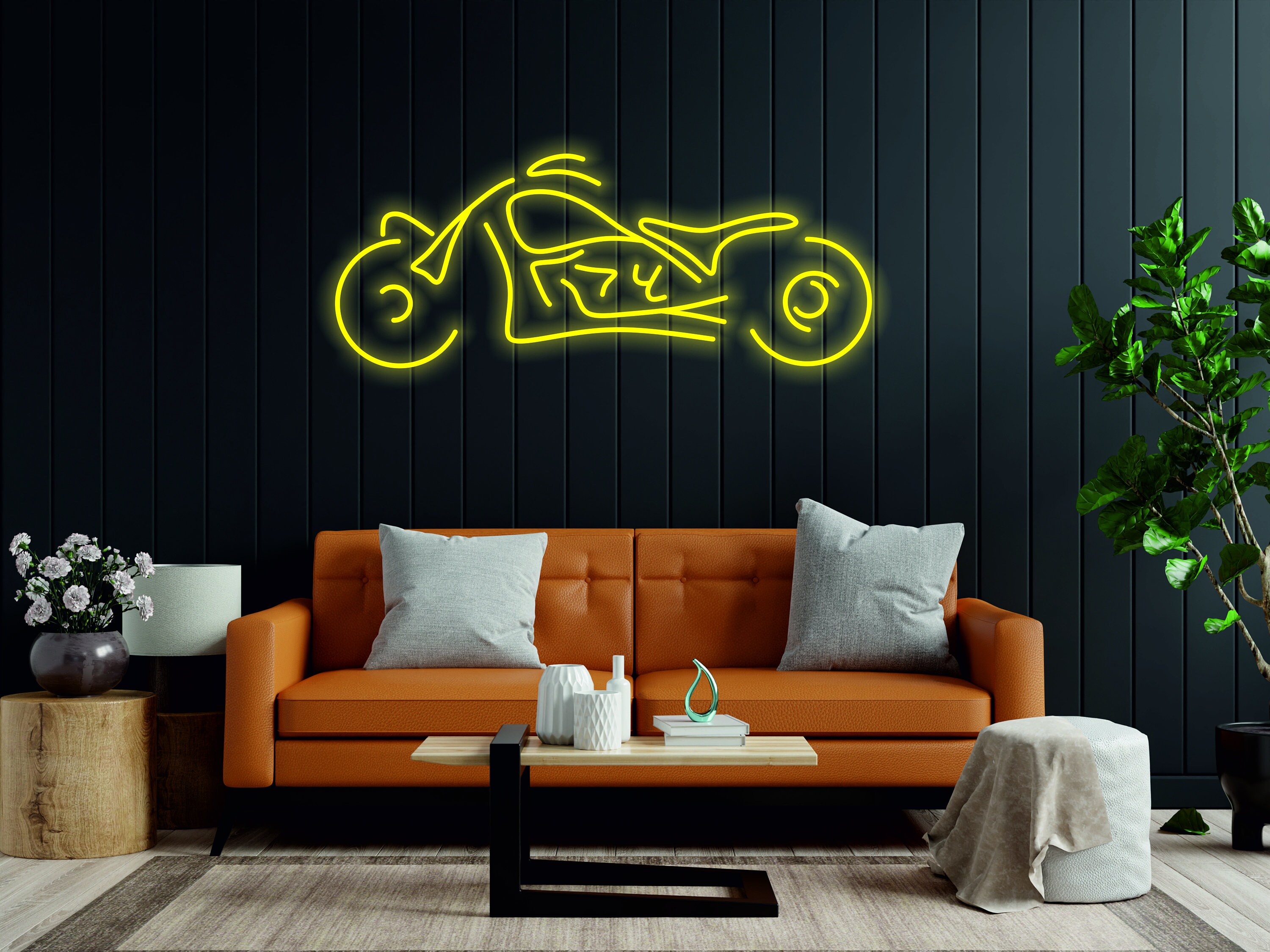 Motorcycle - Led Light Neon Sign, Bike Neon Decor, Vintage Bicycle Sign
