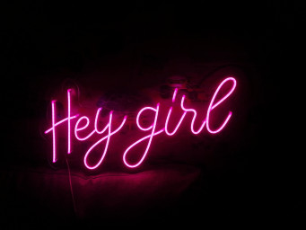 Neon sign gift, neon sign hey girl, neon signs, neon party sign, customneon sign, hey girl neon sign