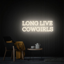 Long Live Cowgirls Neon Sign, Custom Led Light Sign, Cowgirl Lover Gift, Western Cowboy Party Decor, Bedroom Decor, Cowgirl Wall Art