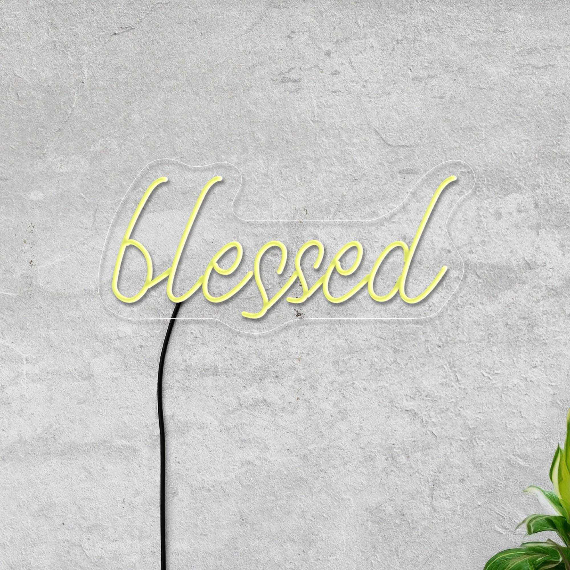 Blessed Neon Sign, Blessed Led Sign, Neon Sign Bedroom, Neon Sign Wall Decor, Kids Room Neon Sign, Room Neon Sign, Blessed Wall Art Decor