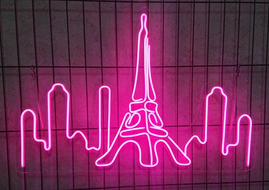 Paris Neon Sign, Paris Led Sign, Paris Skyline Neon Sign, Eifel Tower Neon Sign, City Skyline Neon Sign, Paris Wall Art, Paris Wall Decor