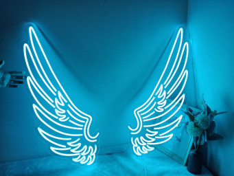 Wing Neon Sign, Custom Neon Signs For Home Decor| Amine Neon | Custom Neon Lights