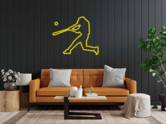 Baseball Player Neon Sign, Gaming Room Neon Sign, Player Neon Sign, Sport Neon LED Decor