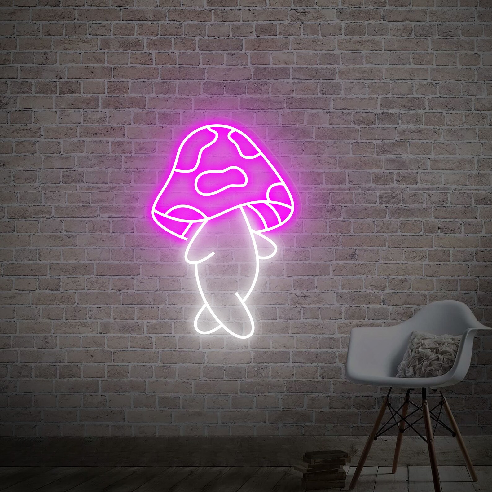 Mushroom Neon Sign Room Wall Art Neon Wall Decor Lights Cool Neon Sign Party Decor Sign