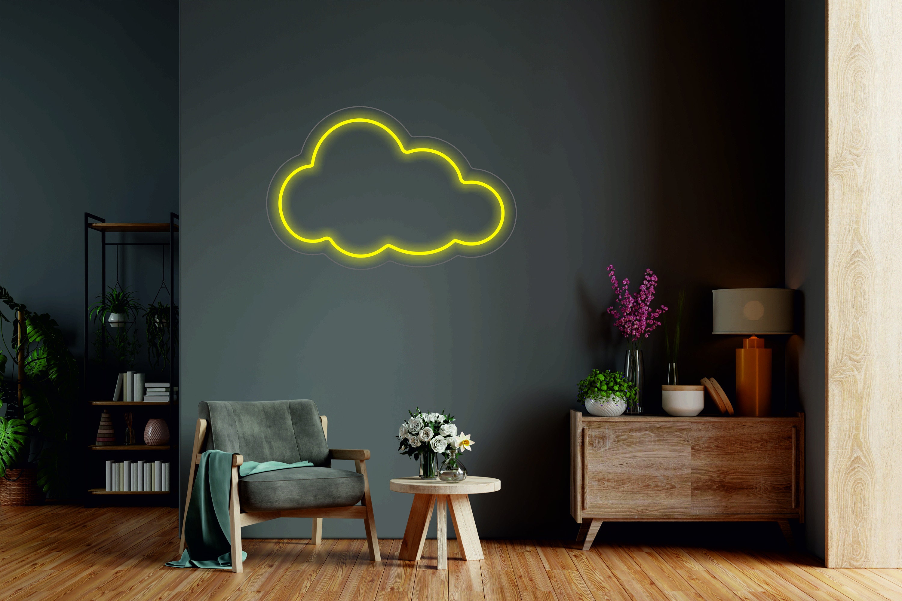 Cloud Neon Sign, Kids Room Led Decor, Kids Night Light, Room Decor Neon Sign, Bedroom Neon Sign
