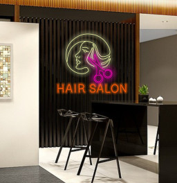 Neon Hair Salon Sign, Hair Salon Branding Neon, Stylish Hair Salon Neon Sign, Neon Hair Care Sign, Modern Hair Salon Neon Sign, Wall Sign