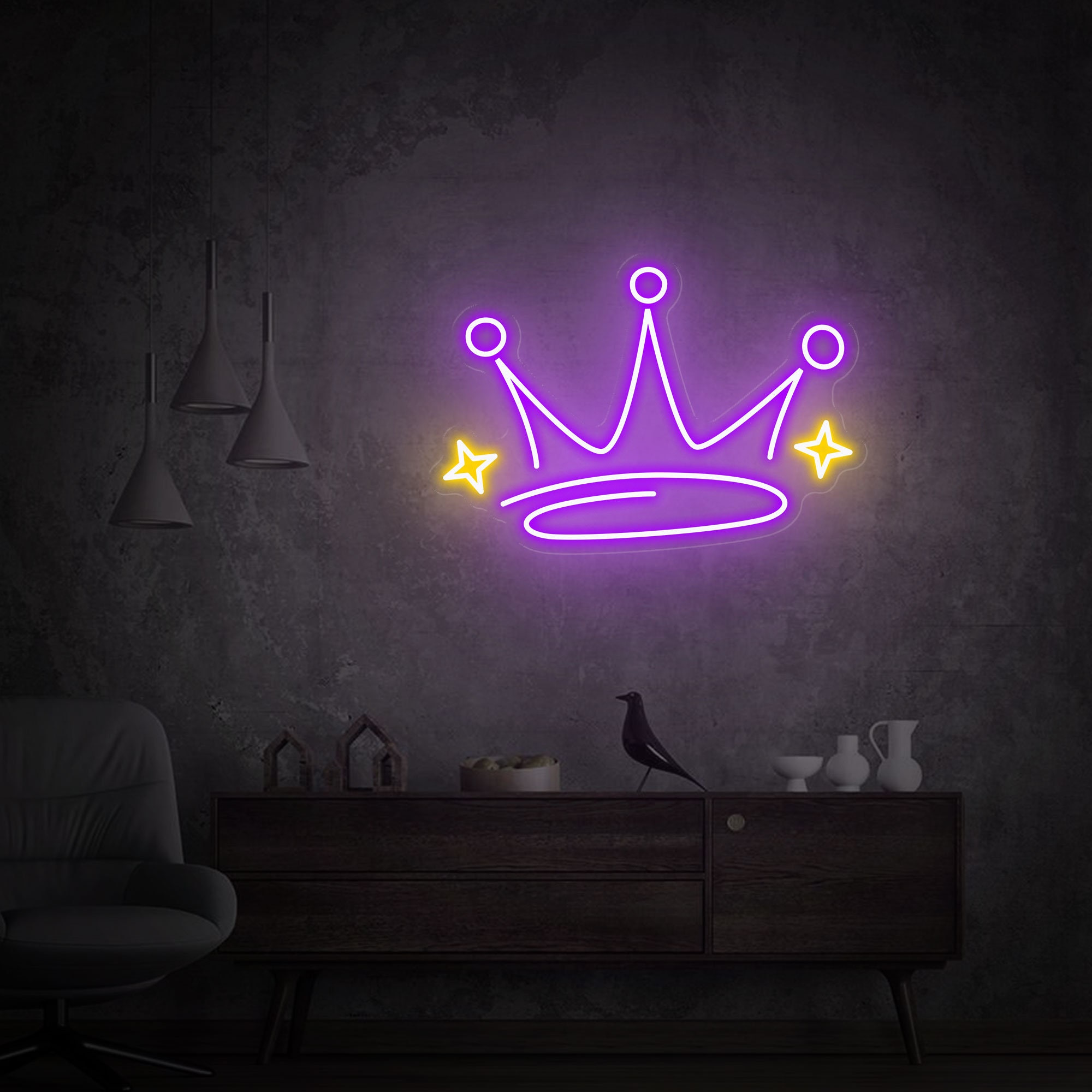 Crown Neon Sign, Crown Led Sign, Gift Sign Wall Decor, Personalized Gifts for Kids, Neon Wall Sign, Custom Neon Lights, Neon Sign for Room