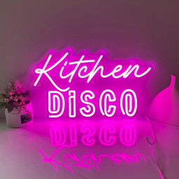 Kitchen Disco Neon Sign, Kitchen Disco Sign, Kitchen Neon Decor, Bar Wall Decor, Handmade Neon Gifts Sign For Mom, Custom Neon Sign Kitchen