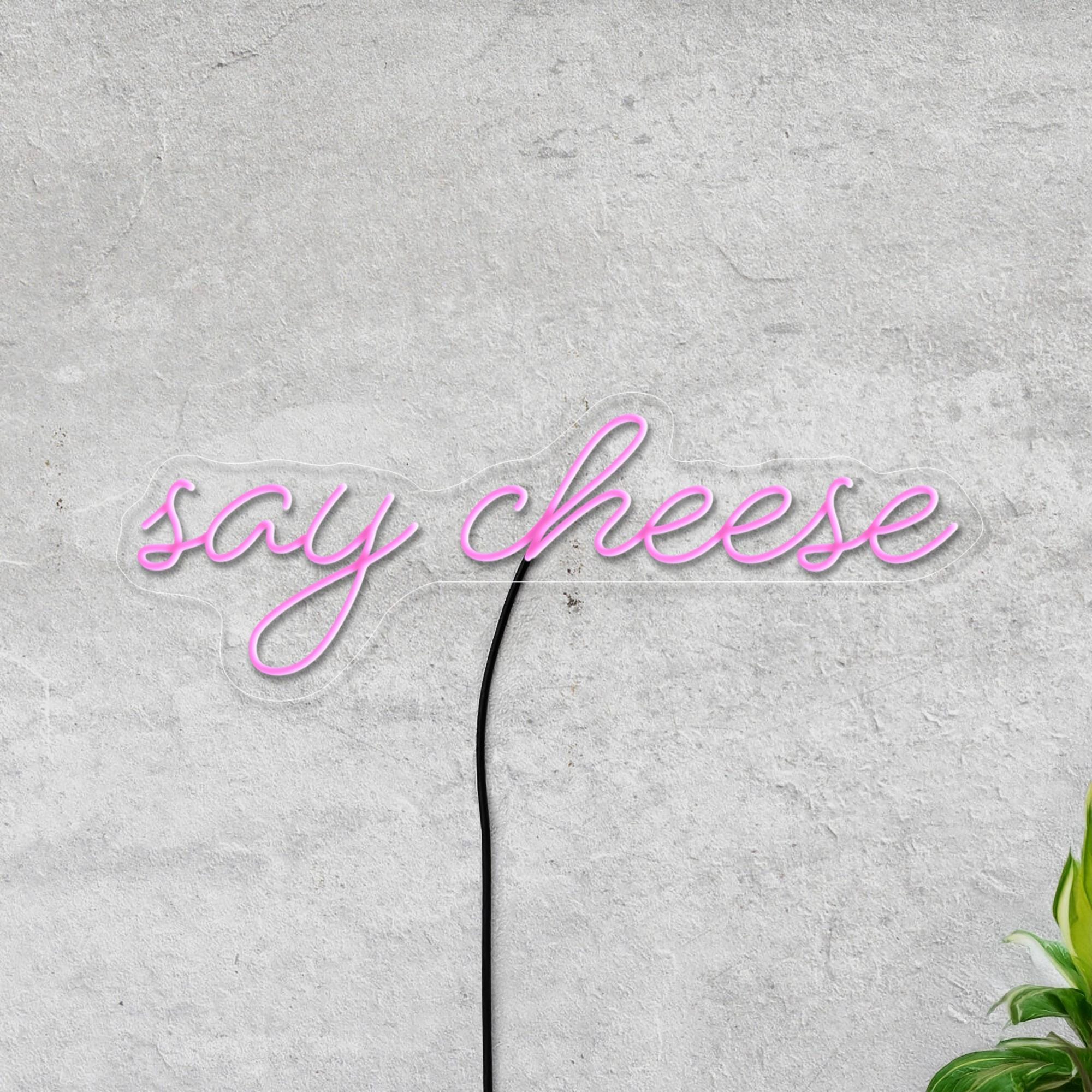 Say Cheese Neon Sign, Say Cheese Led Sign, Party Neon Sign, Positive Neon Sign, Photographer Room Sign Decor, Say Cheese Wall Art Decor