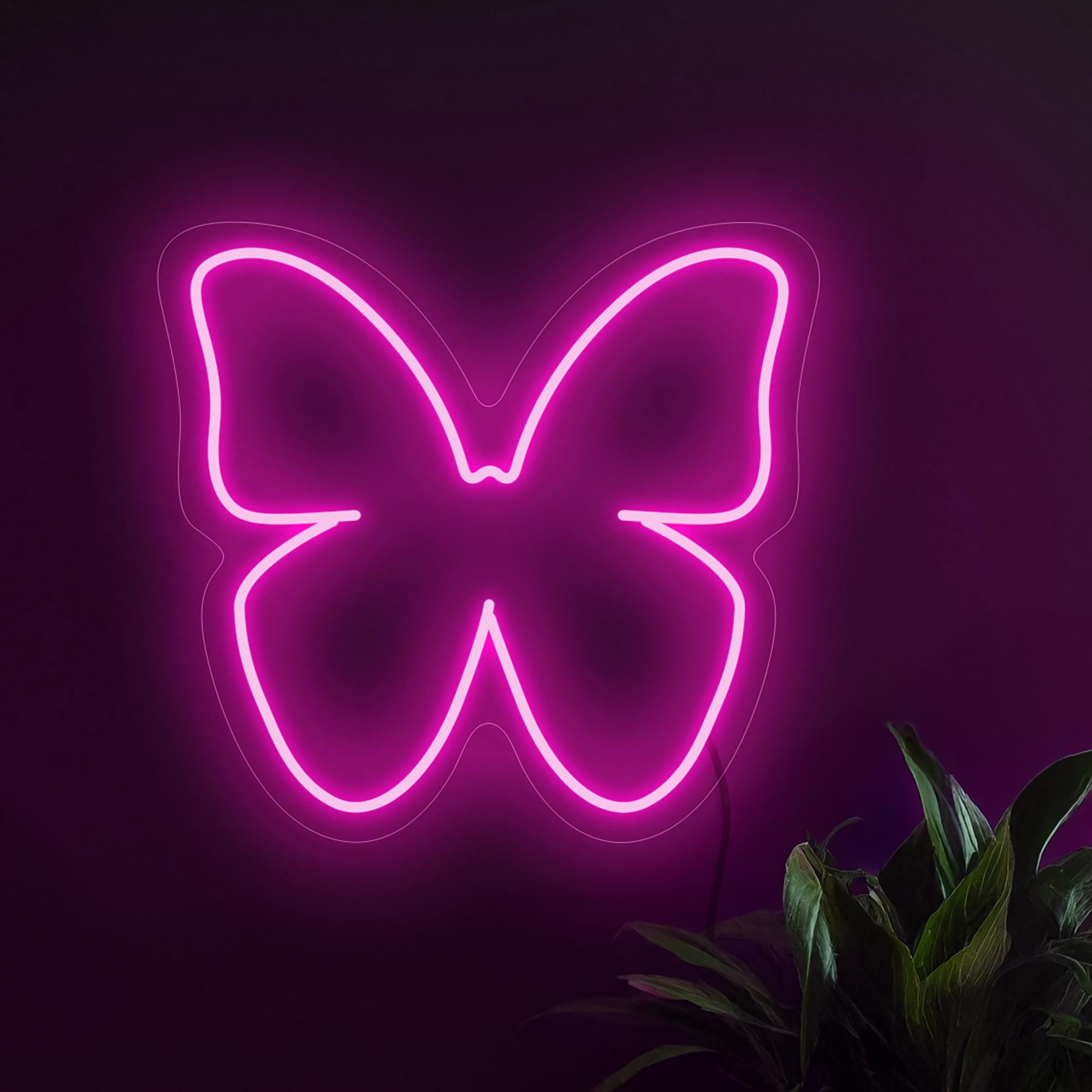 Butterfly Neon Sign, Butterfly Led Sign, Neon Sign Bedroom, Butterfly Light Sign, Butterfly Lamp, Kids Room Neon, Butterfly Wall Art Decor