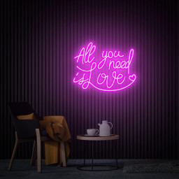 All You Need is Love Neon Sign, Custom Wedding Neon, Wedding Neon Light, Wedding Sign Decor Romantic Gift Idea, Personalized Neon Love Sign