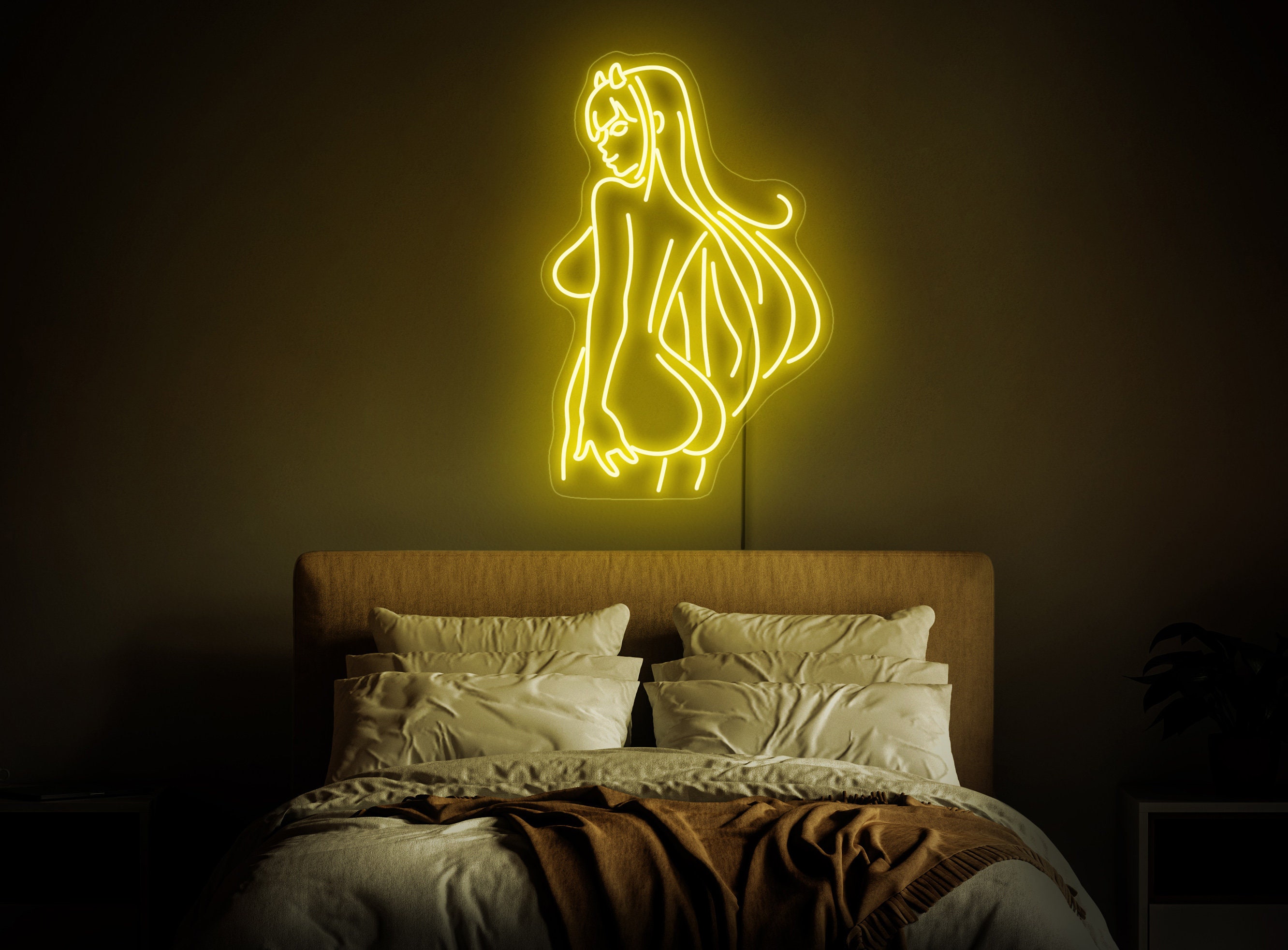 Anime Girl Neon Sign, Girl Body Neon Sign, Lady Neon Sign, Anime Lover Gift, Anime Neon Sign, Anime Wall Art, Anime Decor