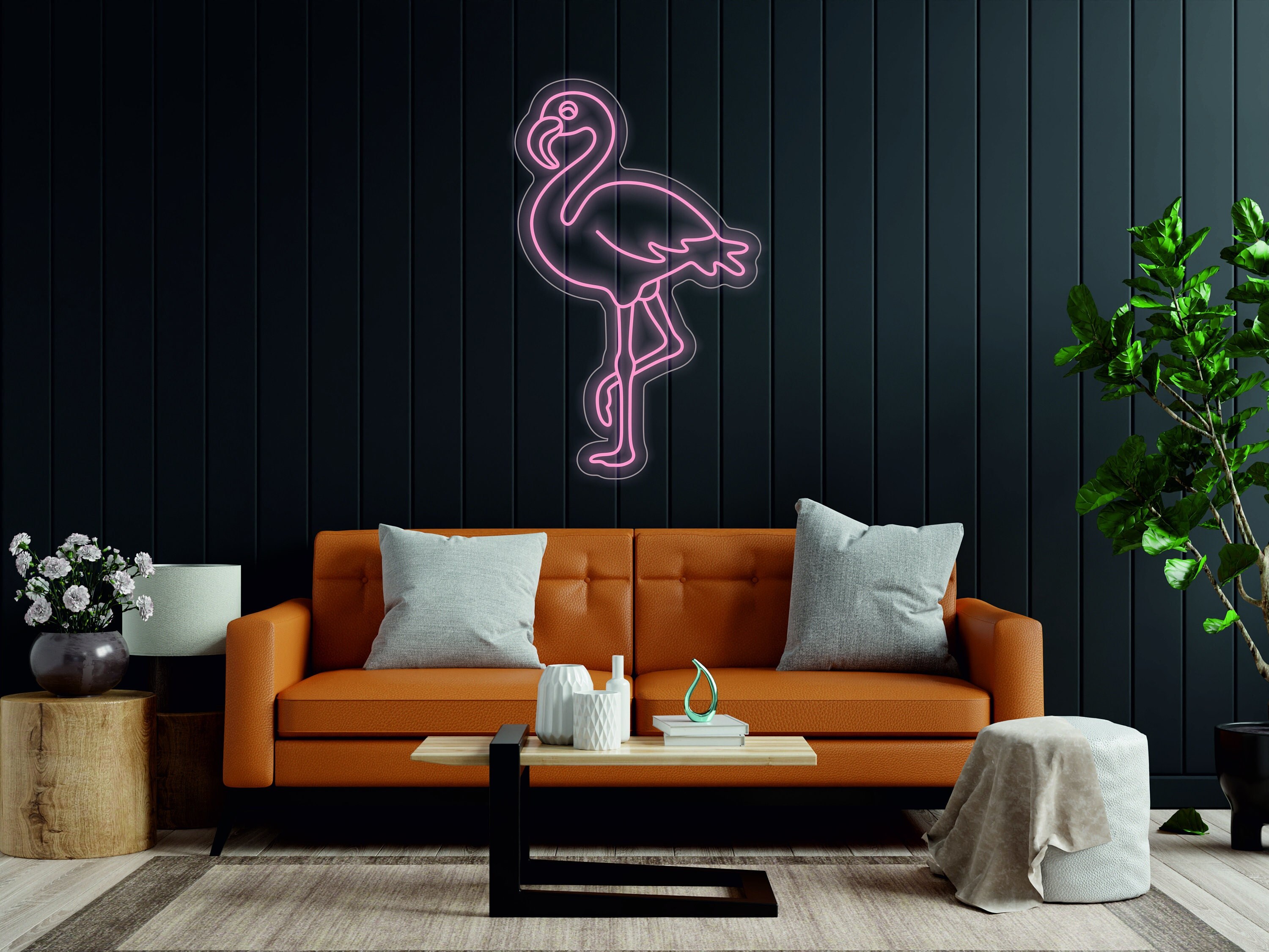 Flamingo Neon Signs, Pink LED Neon Sign Wall Decor