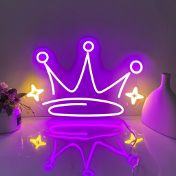 Crown Neon Sign, Crown Led Sign, Gift Sign Wall Decor, Personalized Gifts for Kids, Neon Wall Sign, Custom Neon Lights, Neon Sign for Room