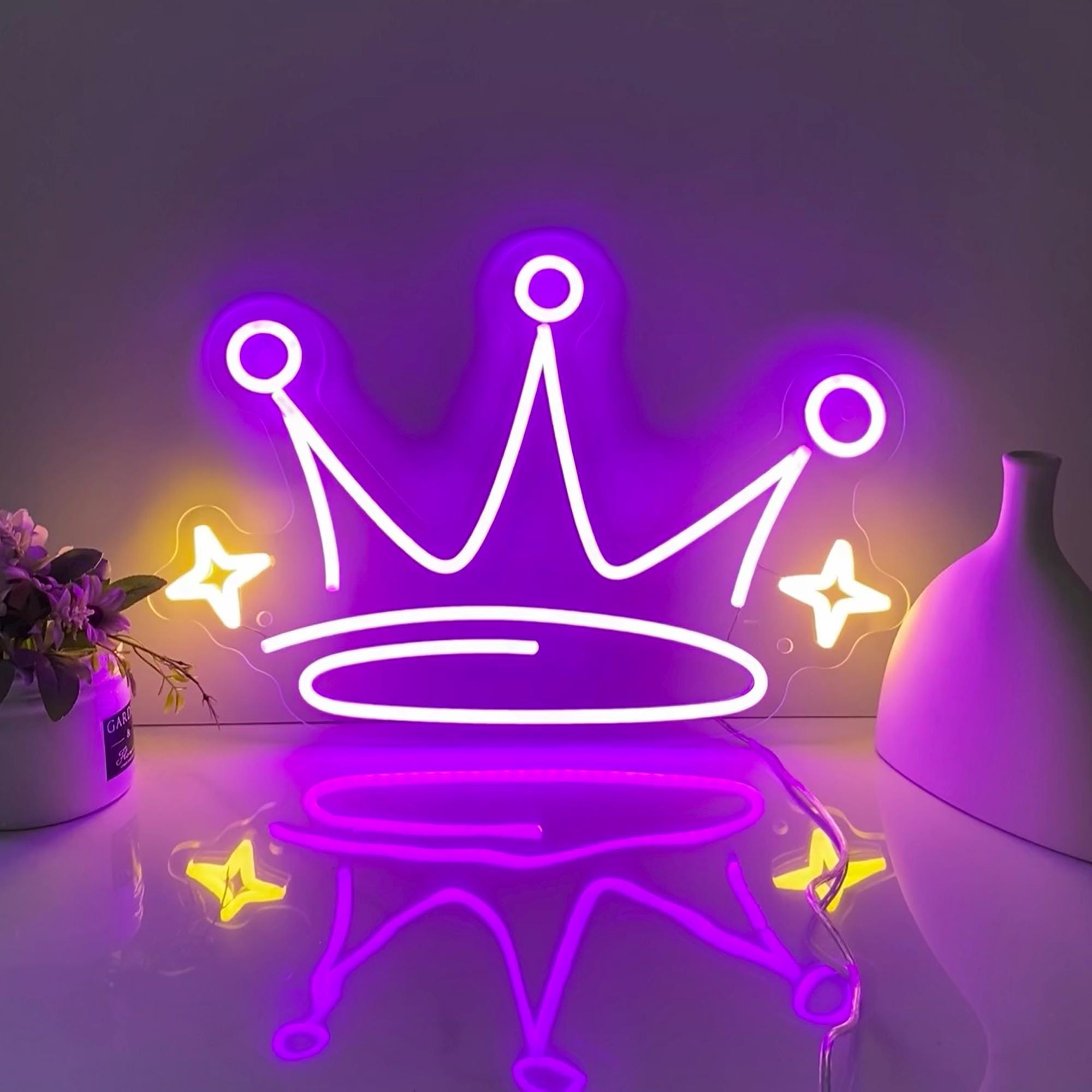 Crown Neon Sign, Crown Led Sign, Gift Sign Wall Decor, Personalized Gifts for Kids, Neon Wall Sign, Custom Neon Lights, Neon Sign for Room