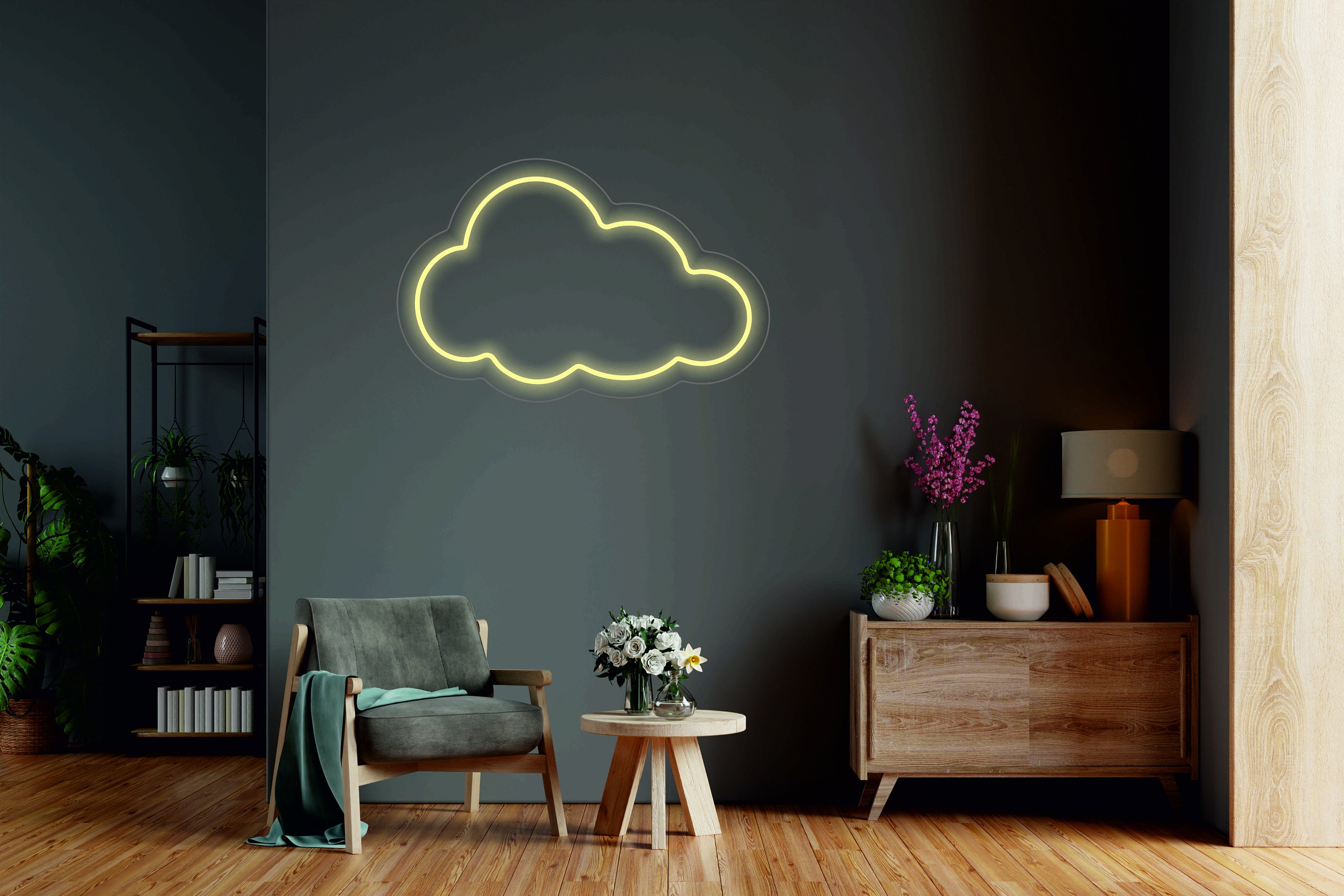 Cloud Neon Sign, Kids Room Led Decor, Kids Night Light, Room Decor Neon Sign, Bedroom Neon Sign
