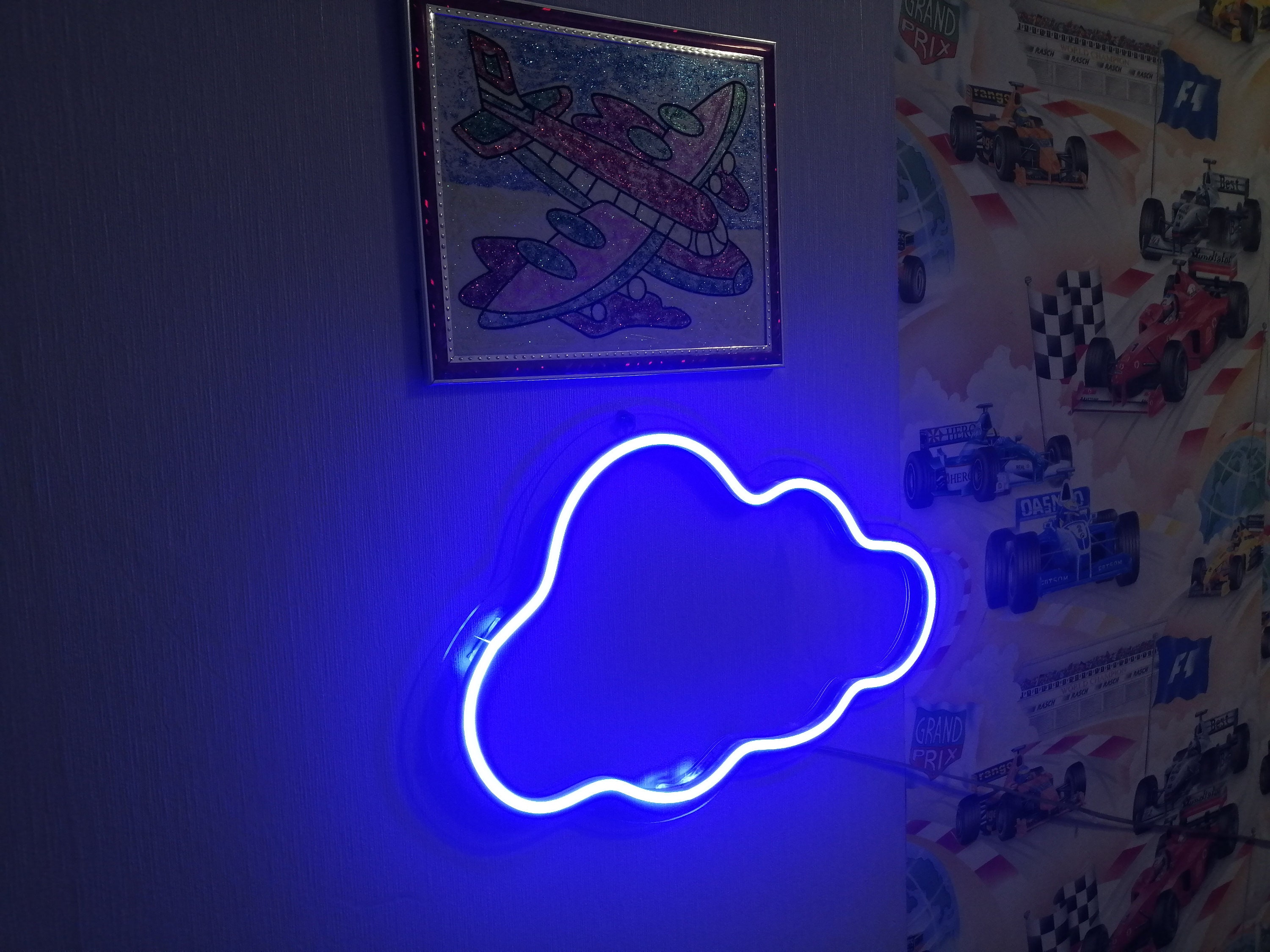 Cloud Neon Sign, Kids Room Led Decor, Kids Night Light, Room Decor Neon Sign, Bedroom Neon Sign
