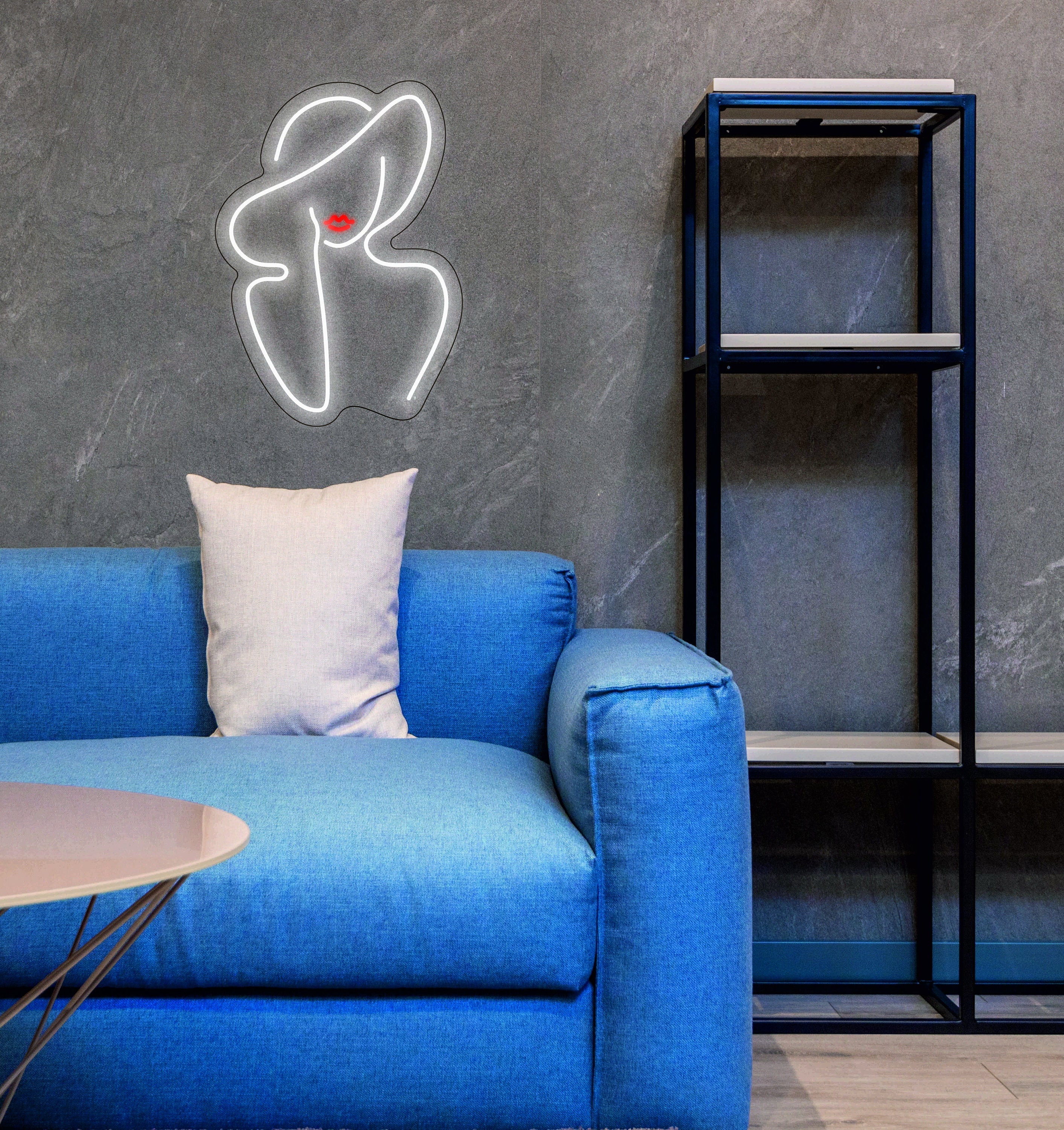 Hat On Female Face Neon Sign, Custom Female Neon Sign, Woman In A Hat Neon Sign, Female Body Neon Sign, Hat Neon Sign