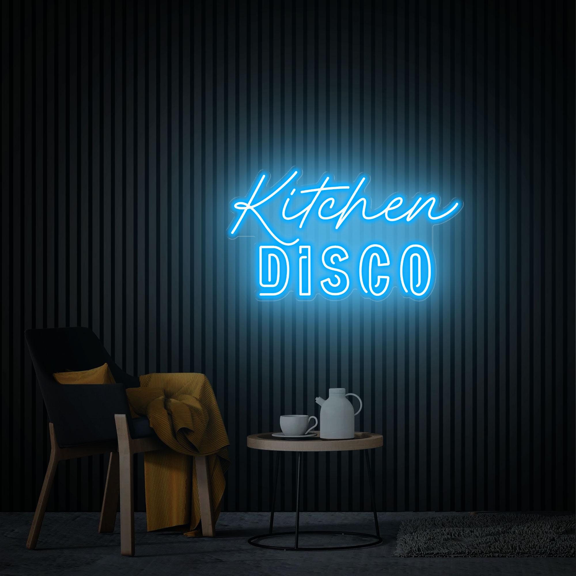 Kitchen Disco Neon Sign, Kitchen Disco Sign, Kitchen Neon Decor, Bar Wall Decor, Handmade Neon Gifts Sign For Mom, Custom Neon Sign Kitchen
