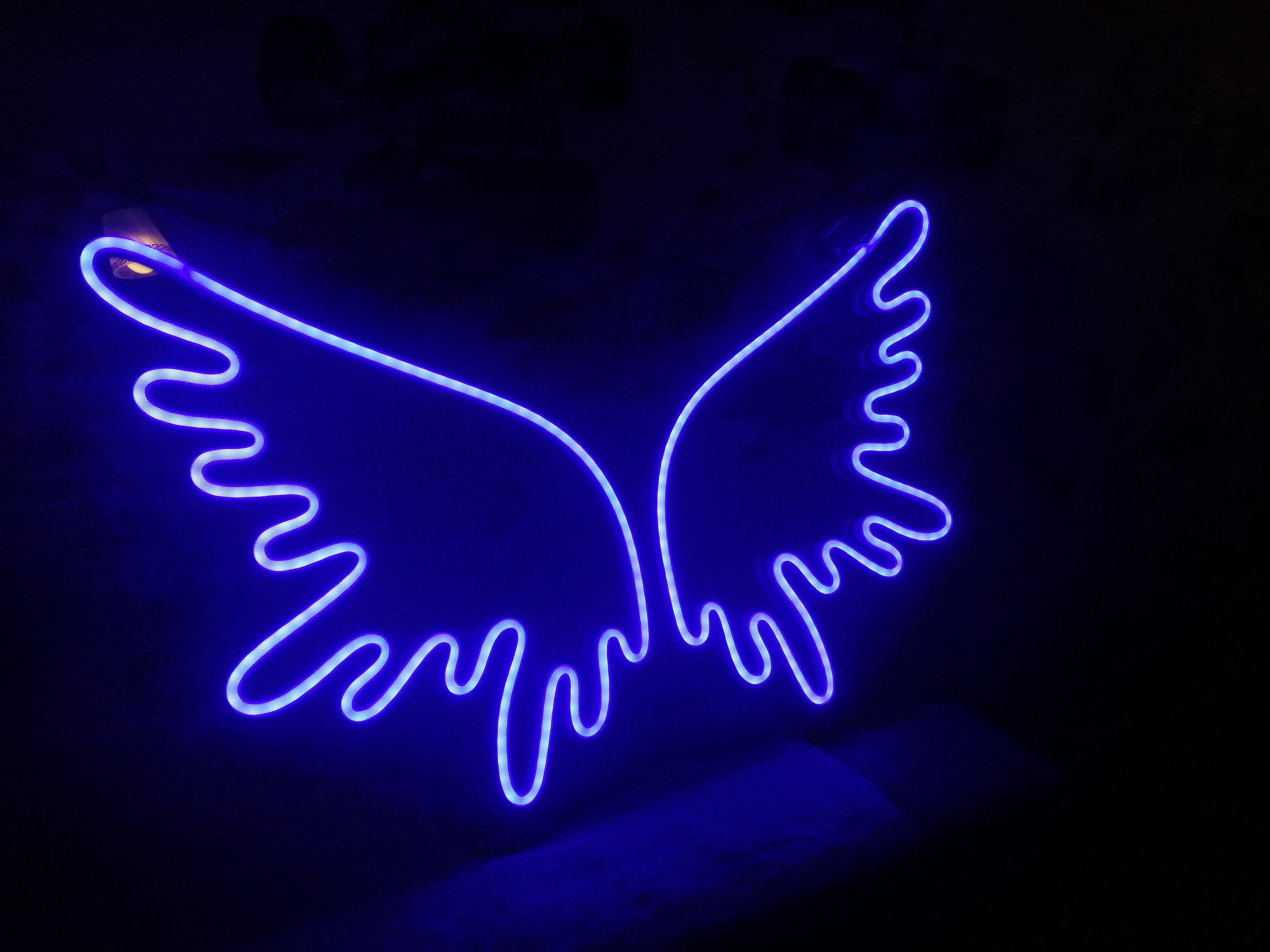Angel Wings Neon Sign, Neon Wing Sign, Handmade Neon Sign Angel Wings, Unique Angel Wings Neon Sign Wall Decor