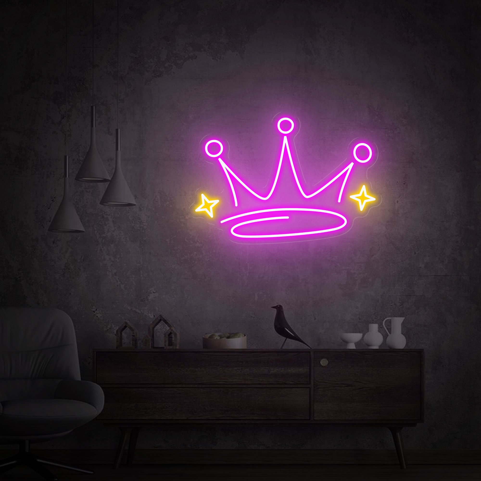 Crown Neon Sign, Crown Led Sign, Gift Sign Wall Decor, Personalized Gifts for Kids, Neon Wall Sign, Custom Neon Lights, Neon Sign for Room