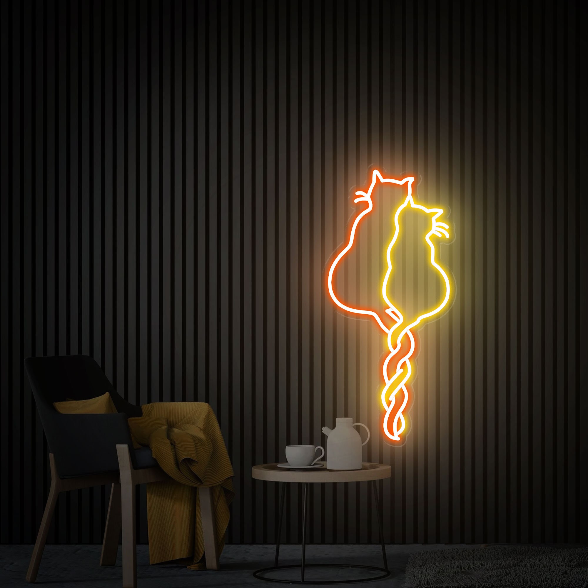 Cat Neon Sign, Cat Wall Decor, Cat Lover Gift, Gift for Her, Bedroom Neon Sign, Custom Neon Signs, Personalized Neon Light Wedding Signs