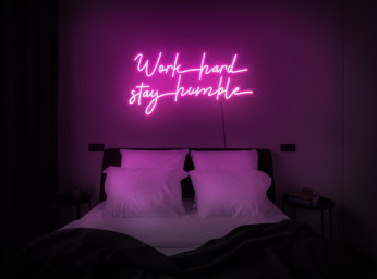 Work Hard Stay Humble Neon Sign, Work Hard Stay Humble Sign, Work Hard Stay Humble Led Sign, Quote Neon Sign