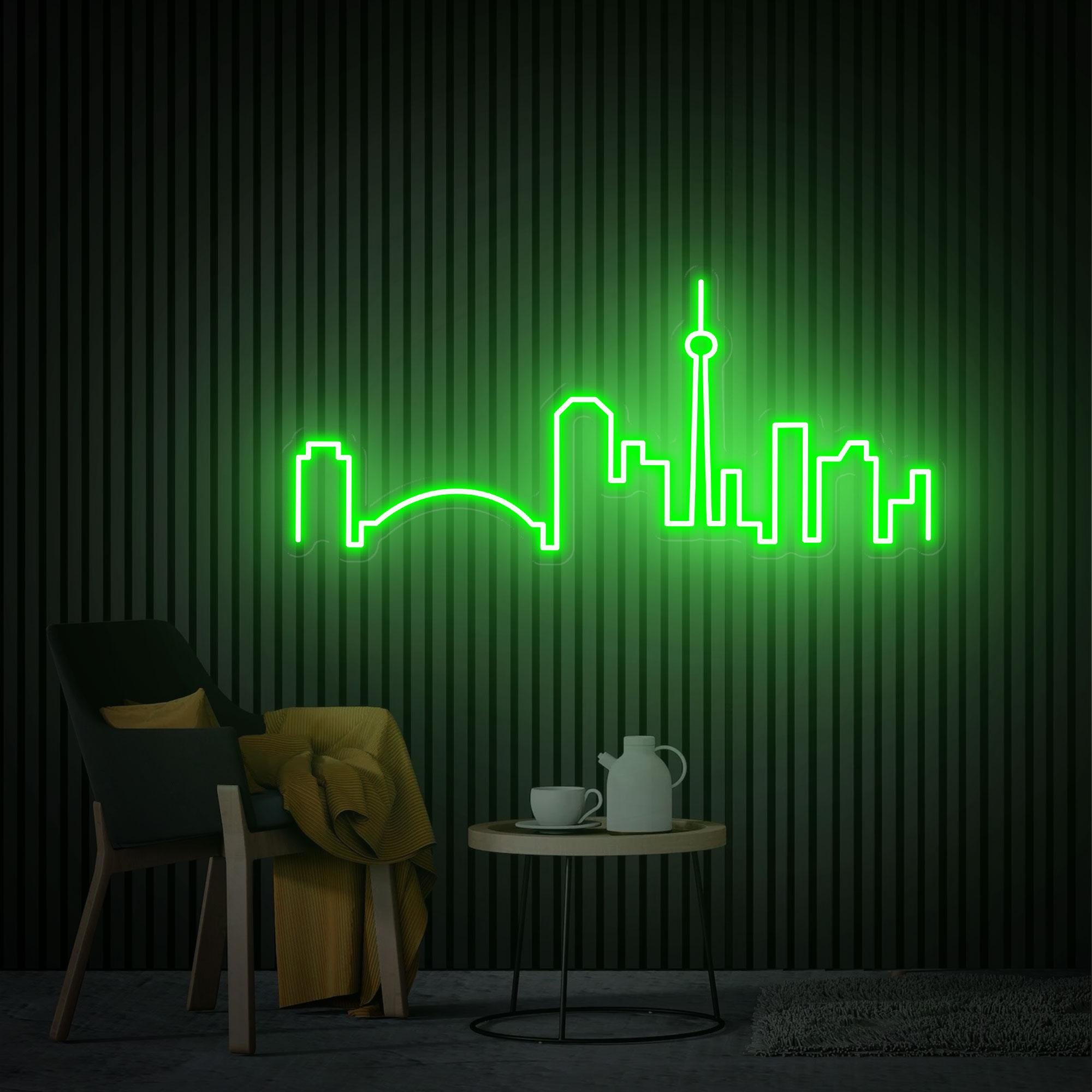Toronto Neon Sign, Toronto Skyline Led Sign, Custom City Skyline Neon Sign, Building Neon Home Wall Decor, Personalized Christmas Gift