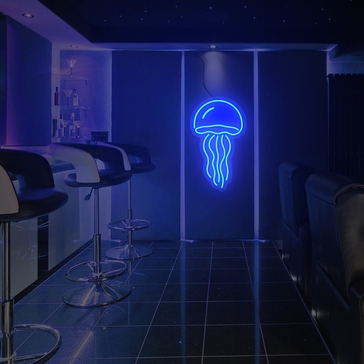 Jellyfish Neon Sign, Sea Animal Neon Sign, Jellyfish Light Sign, Ocean Neon Sign, Jellyfish Lamp, Jellyfish Art Decor